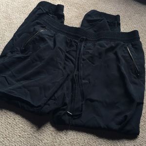 Black joggers with pockets